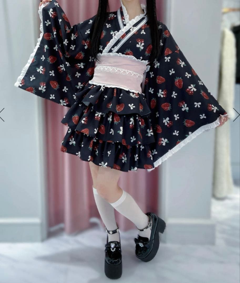 Ank Rouge cherry berry princess 浴衣ドレス