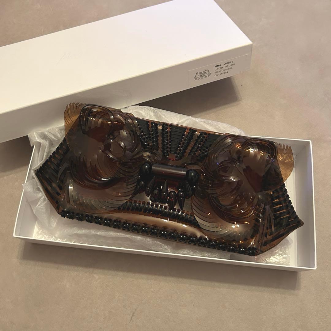 【美品】mame pvc bag / brown