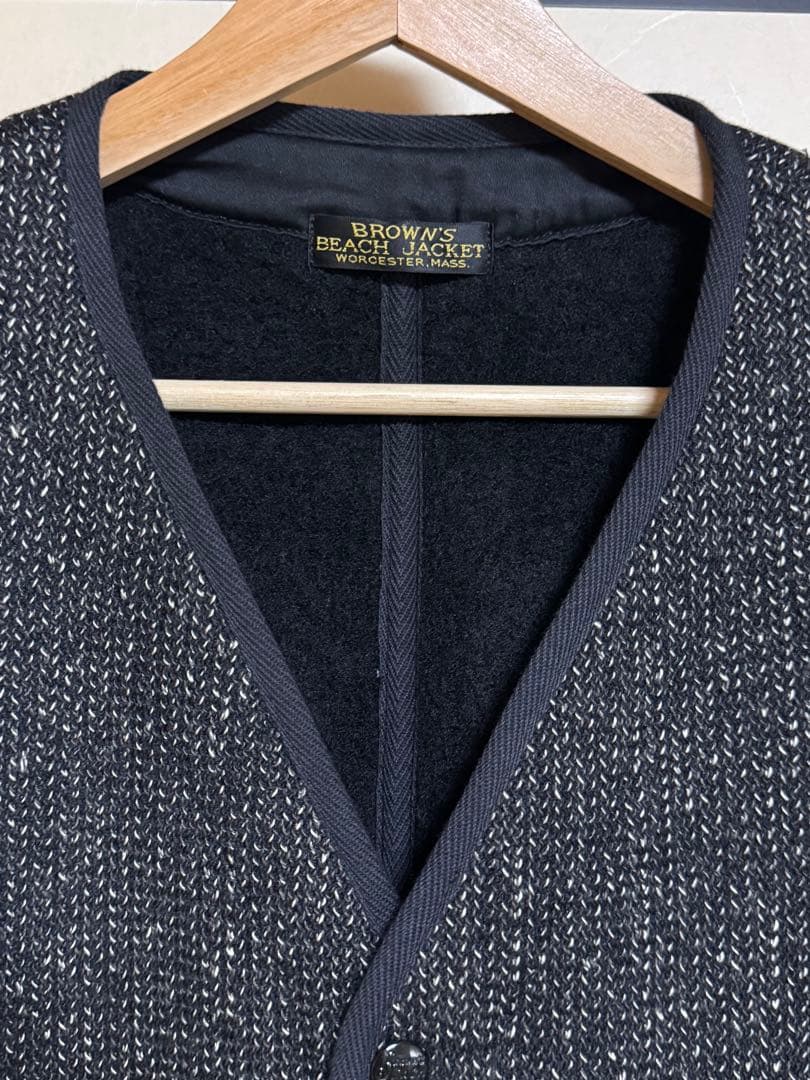 BROWN'S BEACH JACKET ベストブラック 46サイズ 新品未使用