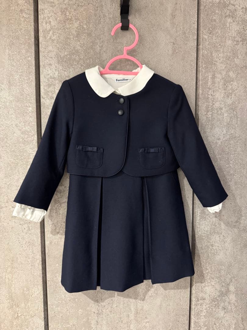 限定価格【超美品】familiar 長袖シャツ・ワンピース・カーディガンセット