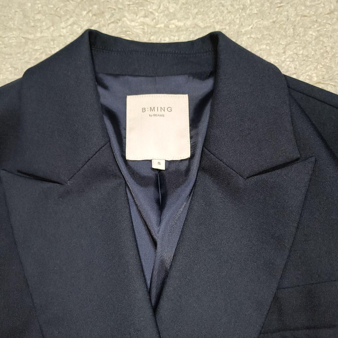 【美品】ビーミングバイビームス 金ボタン ダブルブレザー 紺ブレ