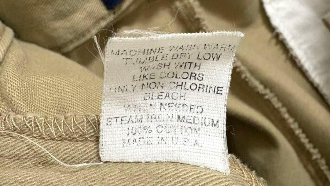 USA製　Ralph Lauren ベージュ 2タックチノパン