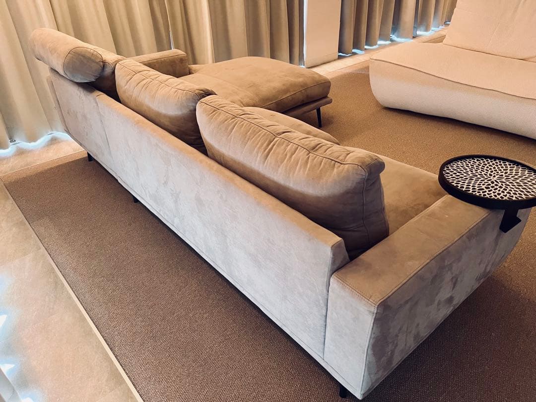 BoConceptソファCarltonグレー 人工スエード生地