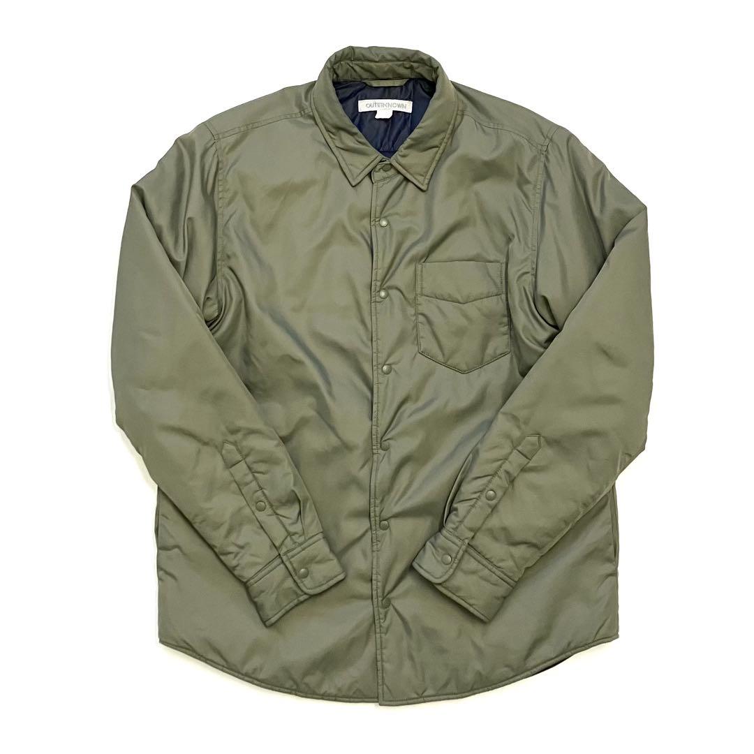 OUTERKNOWN 中綿シャツジャケットM 美品