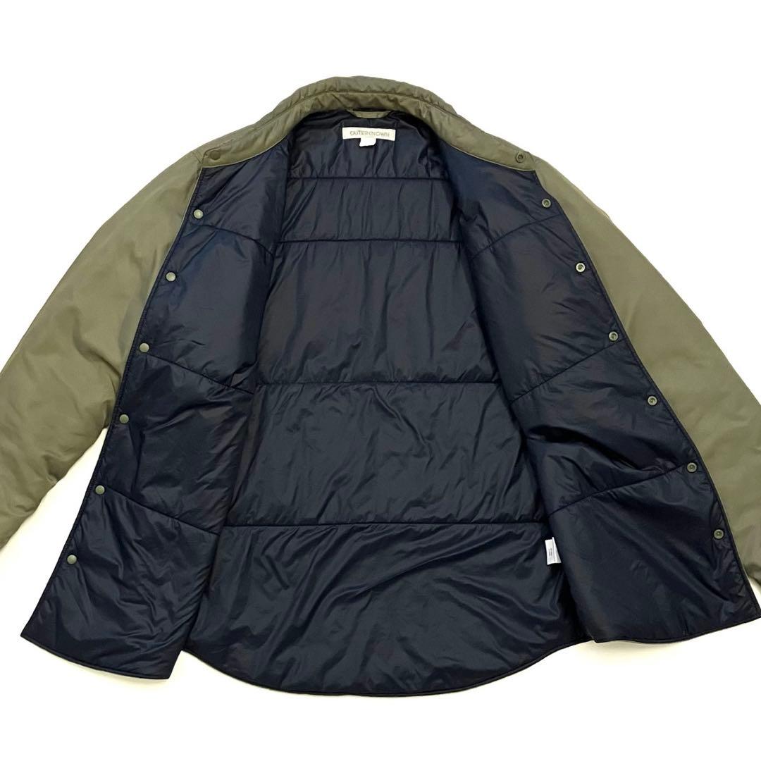 OUTERKNOWN 中綿シャツジャケットM 美品