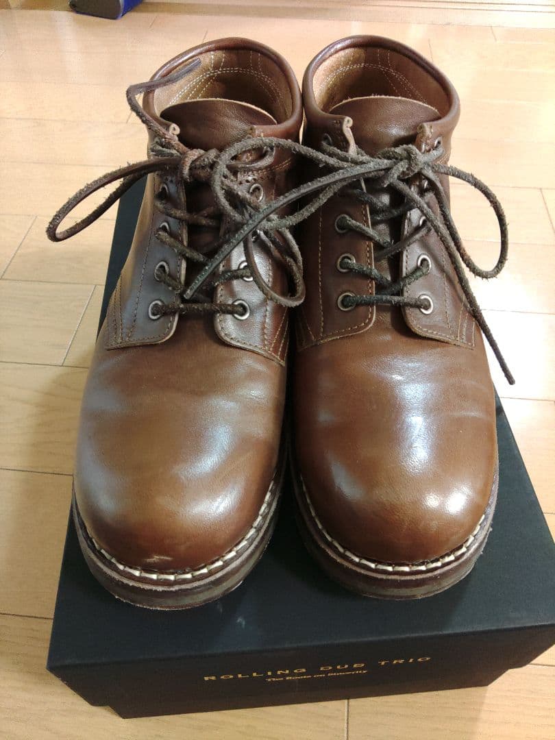 美品US7.5 ローリングダブトリオ　コペン　ブラウン　ホース　COUPEN
