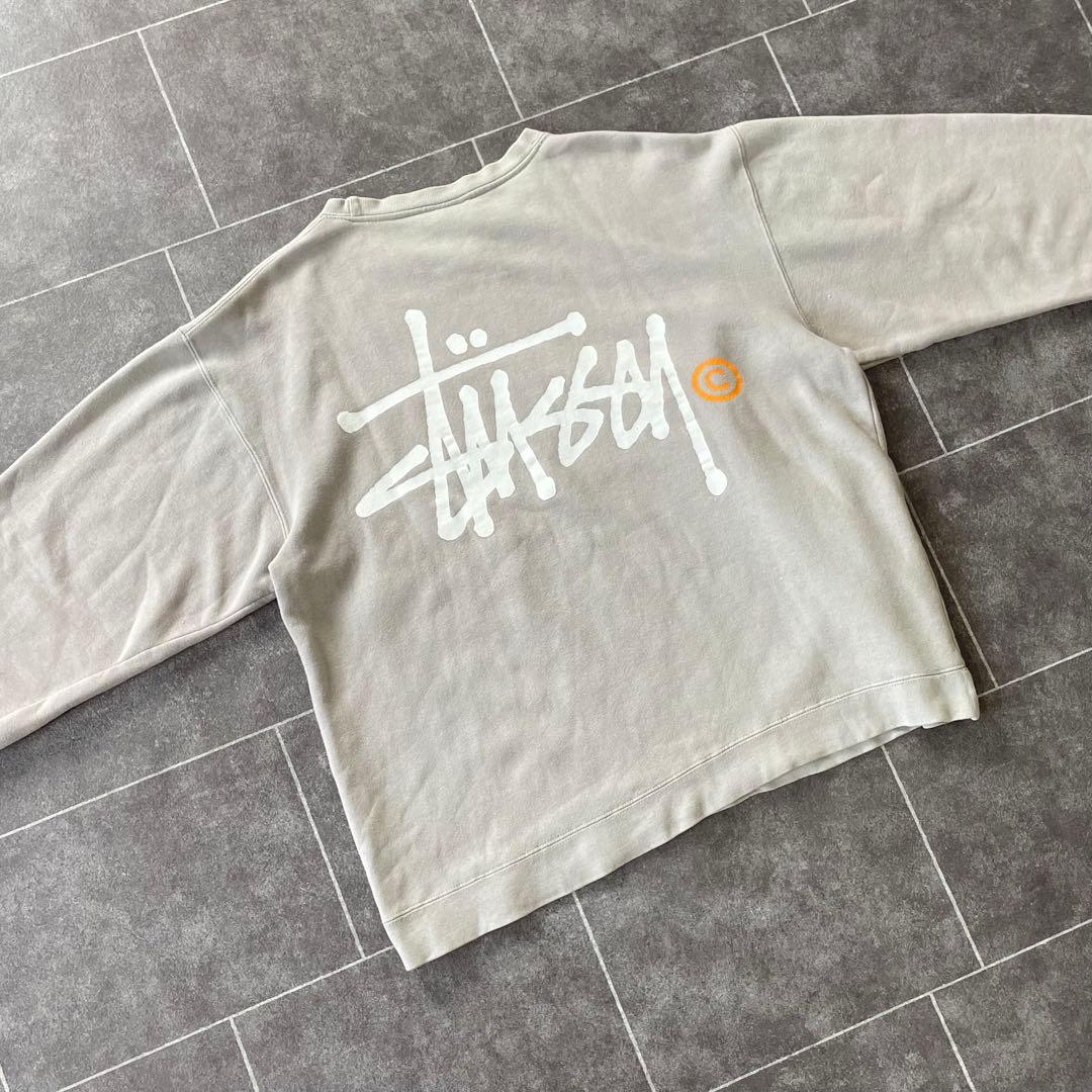 90~'s Stussy ステューシー stock logo 短丈 スウェット
