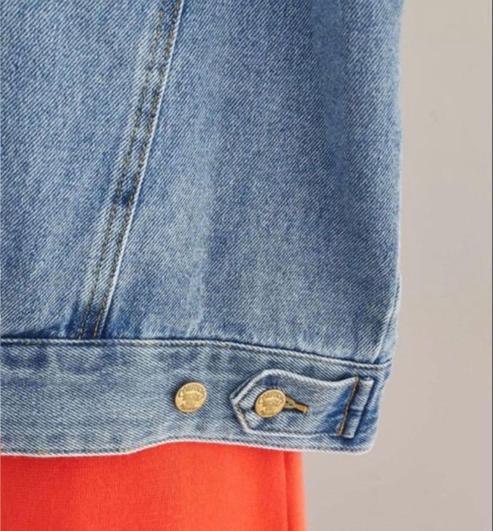 ピュアルセシン　　デニムノーカラージャケット