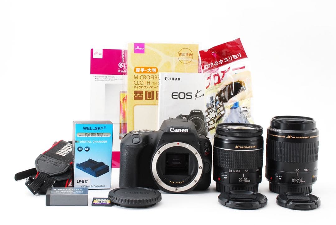 キャノンcanon kiss x9標準&望遠ダブルレンズセット