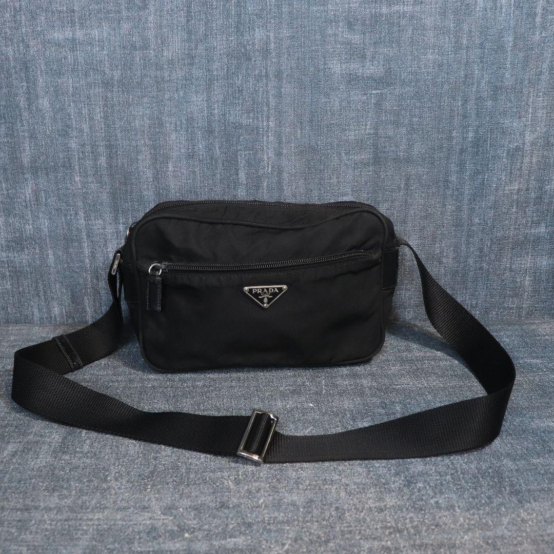 PRADA カメラバッグ ショルダーバッグ ナイロン 三角ロゴ プラダ