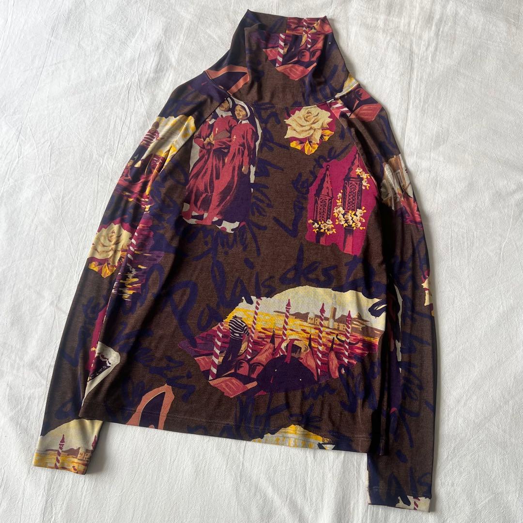 【希少】TOKUKO 1er VOL トップス 長袖 総柄 デザイン◎ 日本製