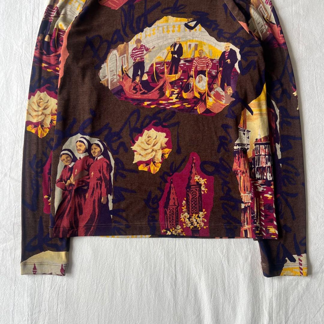 【希少】TOKUKO 1er VOL トップス 長袖 総柄 デザイン◎ 日本製