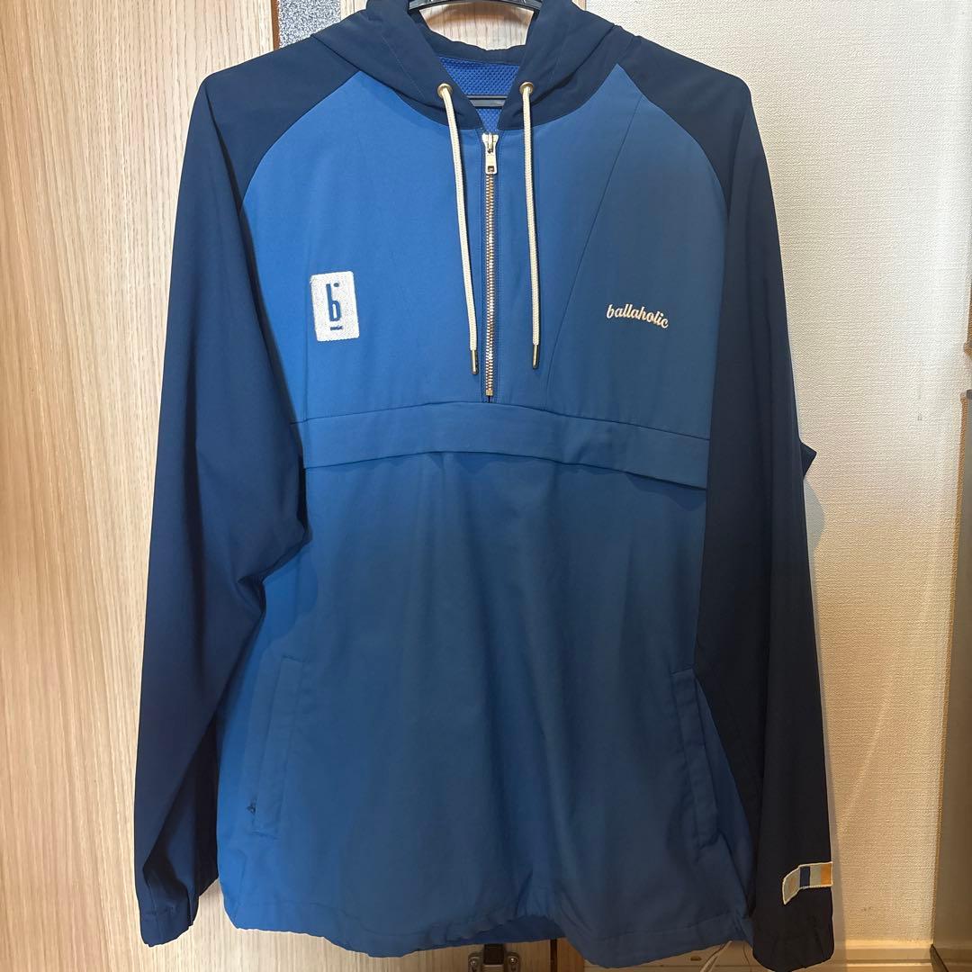 ballholic フード付きウォームアップウェア L 青