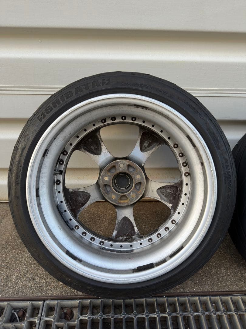 当時物work vs-kf 18インチ 9J＋38 114.3 シバタイヤ