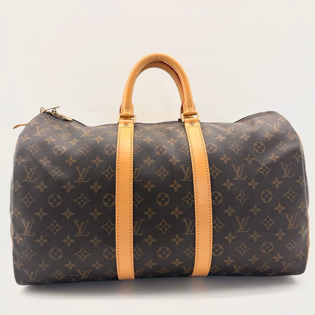【美品】VUITTON　ボストンバック　キーポル45　南京錠　鍵付き　モノグラム
