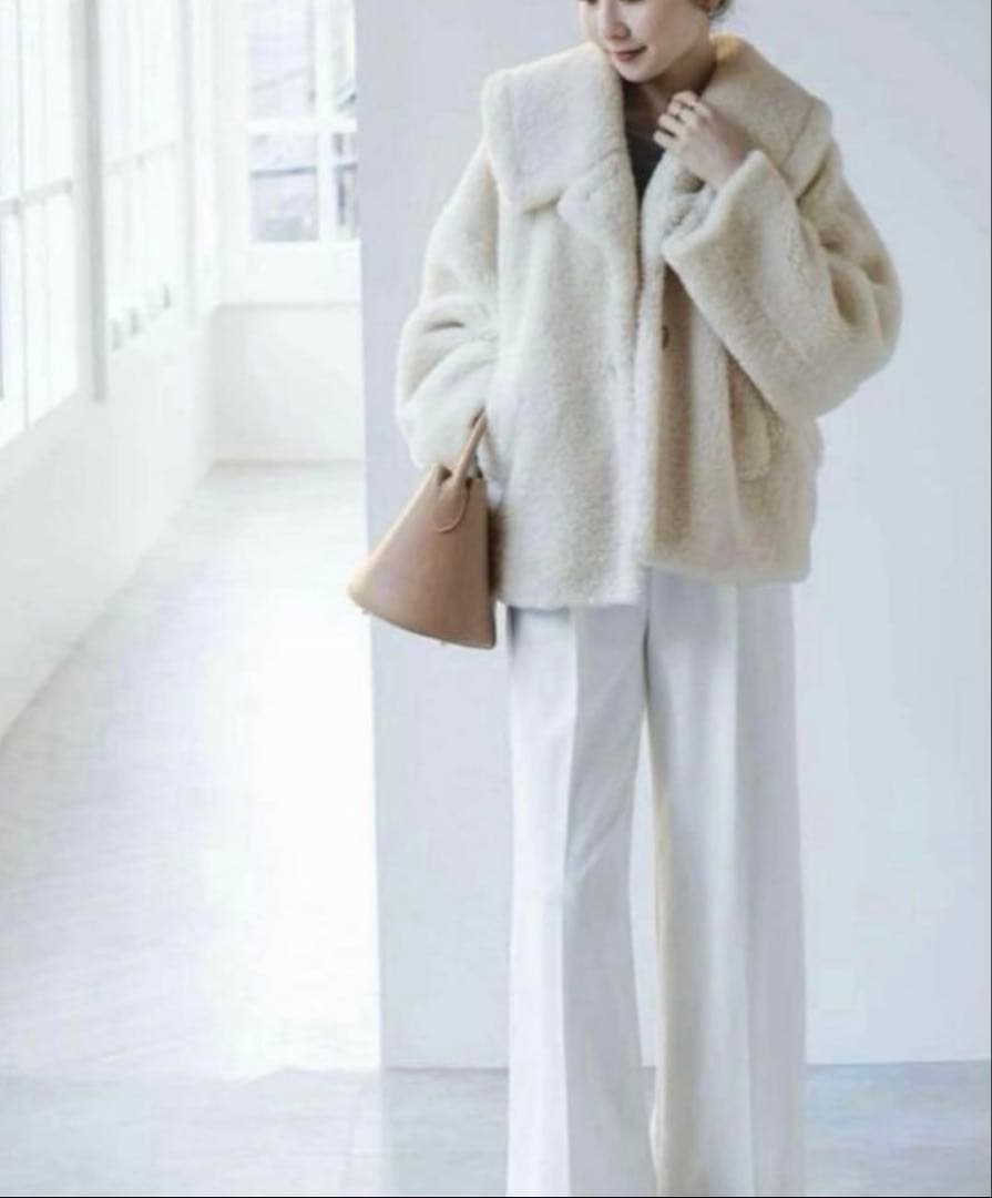 NobleスノーボアビッグカラーコートBAYCREW'S