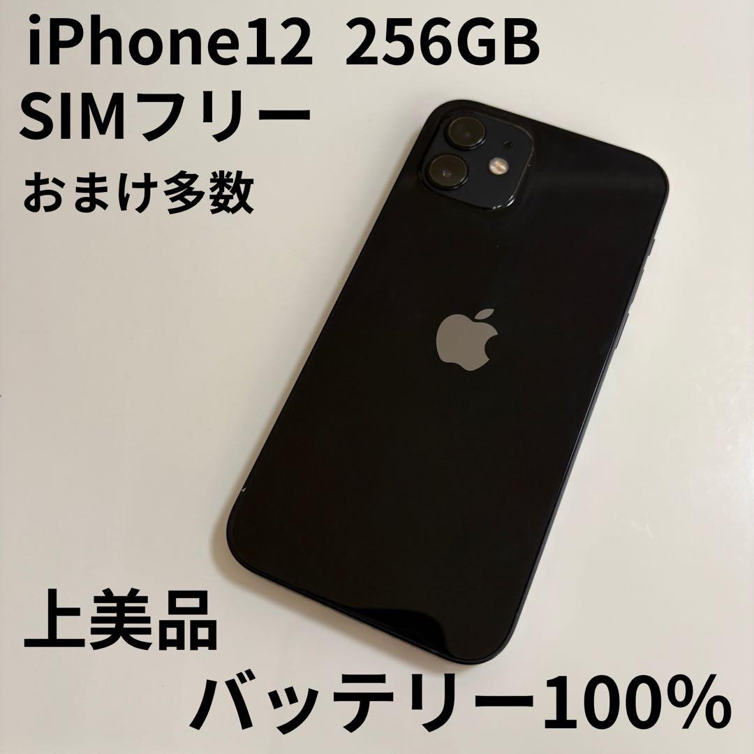 【上美品】iPhone 12 本体 256GB ブラック SIMフリー