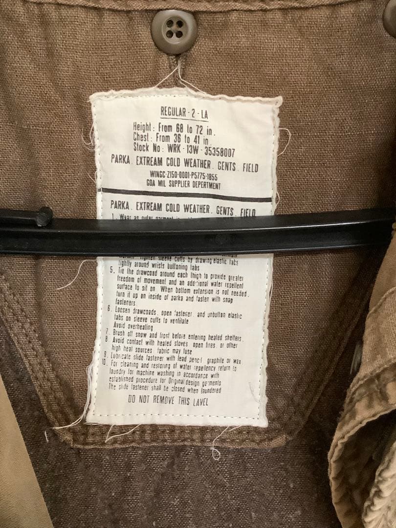 goa モッズコート レギュラー 2-LA くすんだ茶色