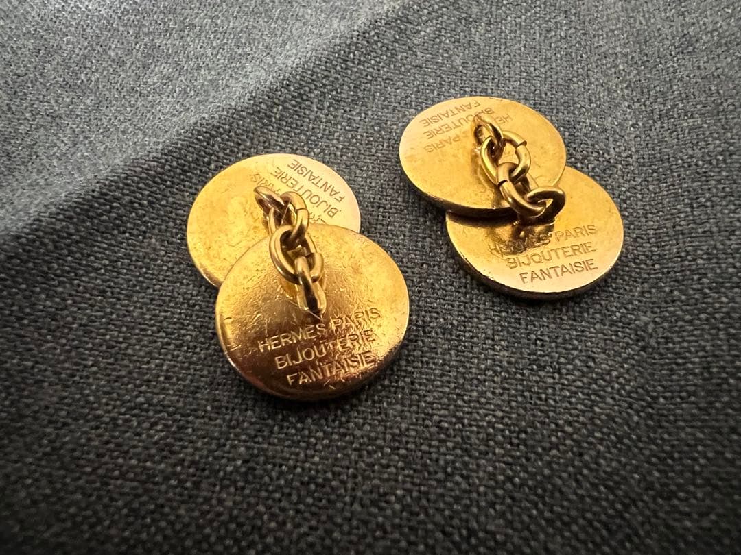 お値下げ！HERMES エルメス セリエモチーフ カフスボタン ゴールド メンズ