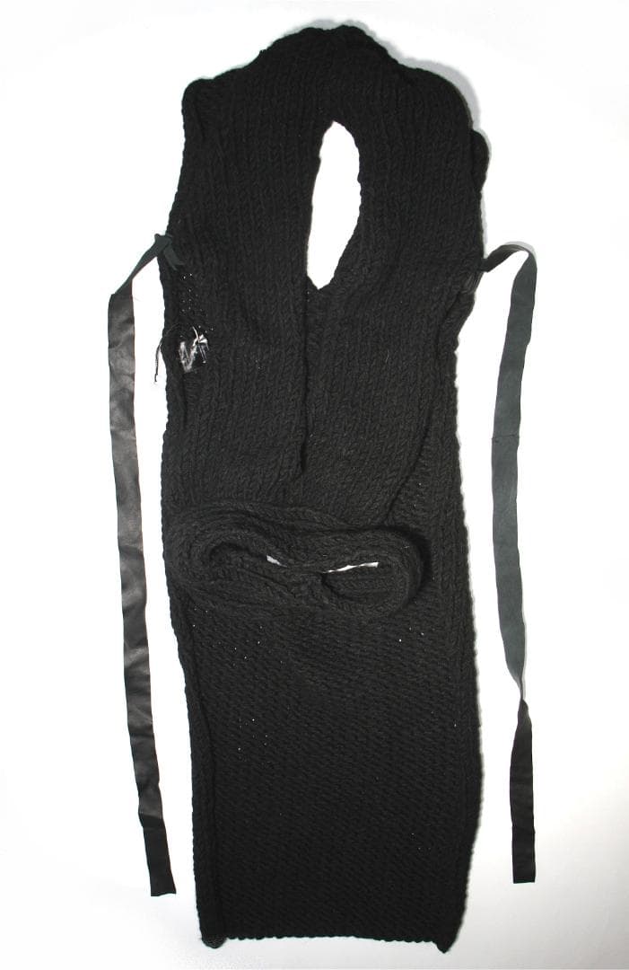 k*p様 masnada マスナダ ニット ベスト 黒 ブラック 毛混 イタリア