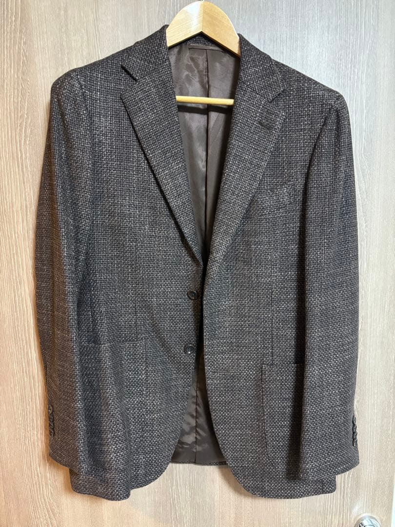 【超美品】ビームスF ウールジャケット ダークブラウンサイズ48