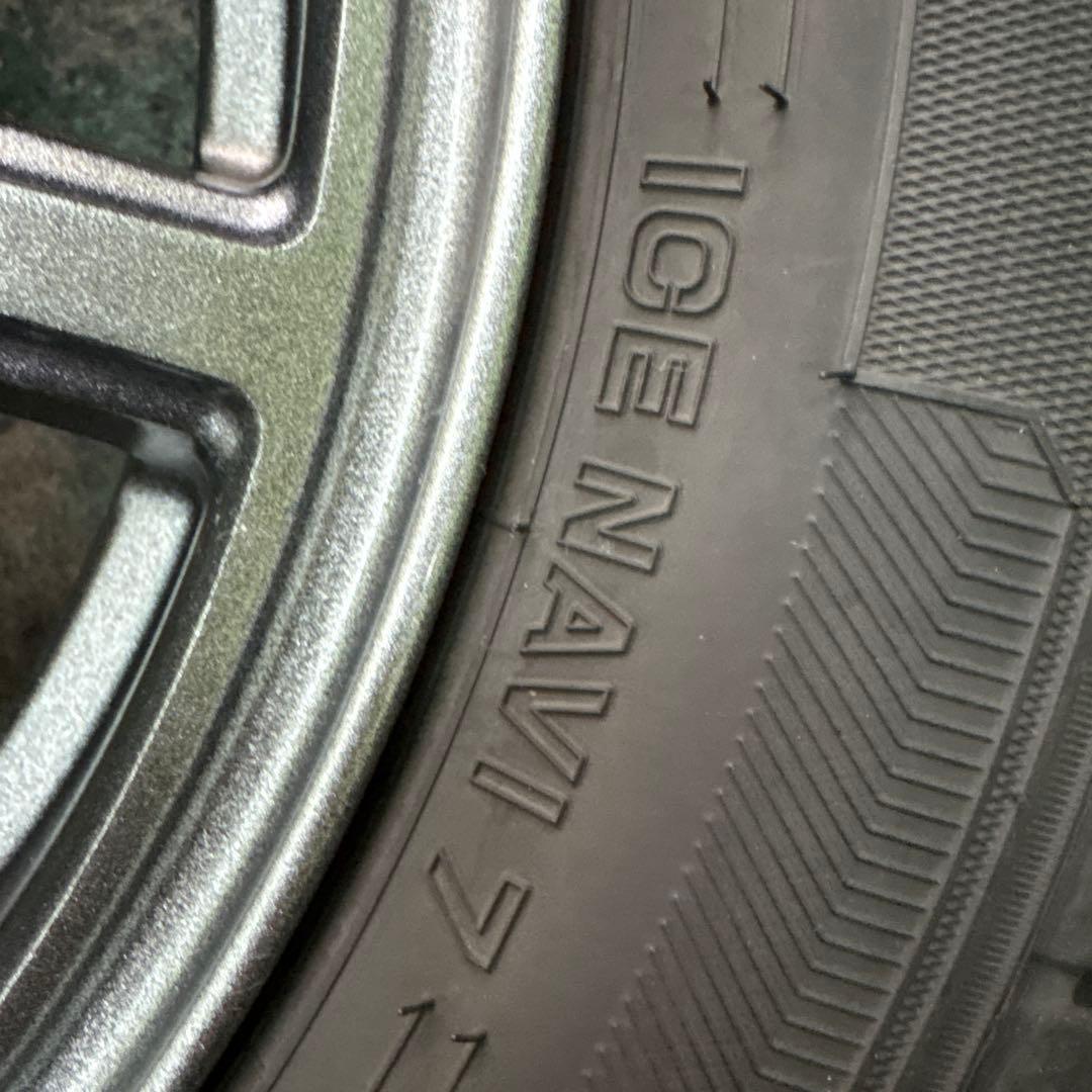 155/65R14グッドイヤーアイスナビ7 2023年バリ山4本アルミ付NBOX