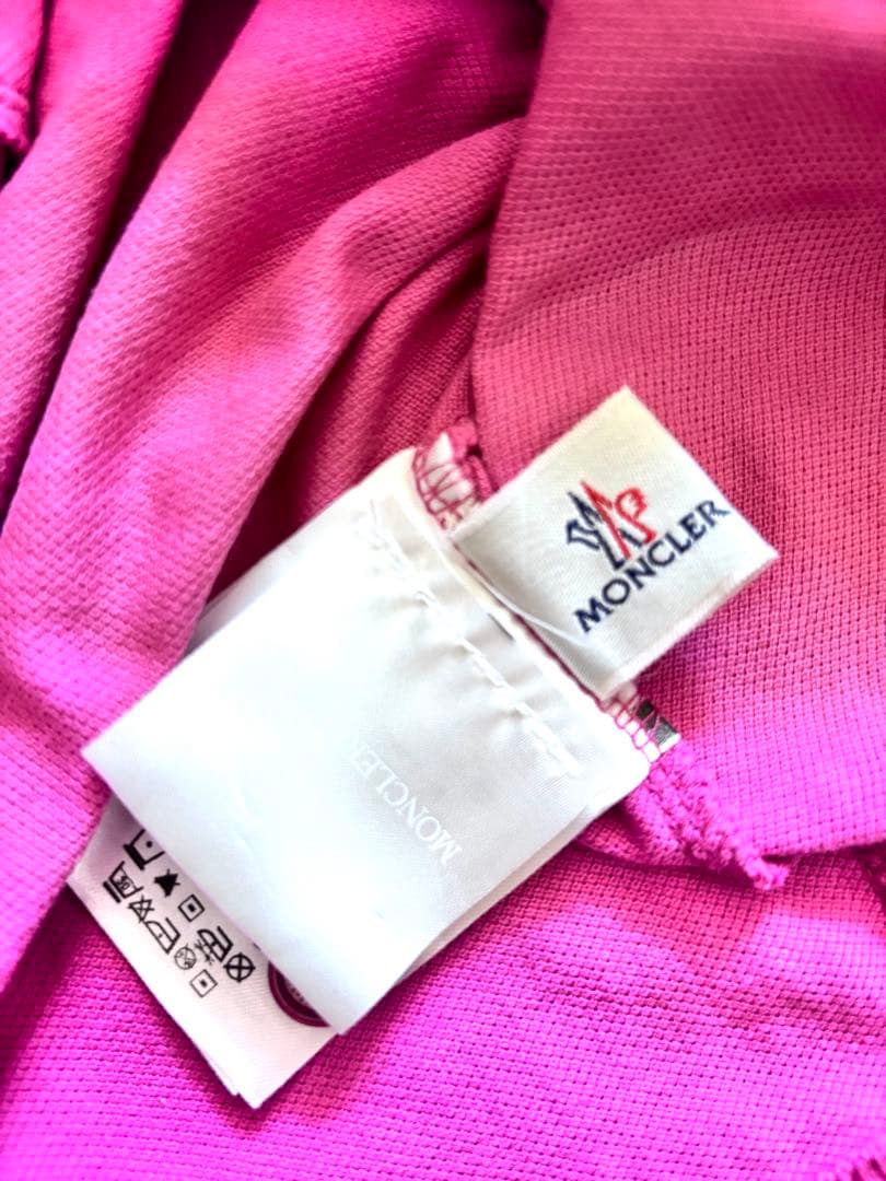 美品　MONCLER モンクレール　ピンク　ポロシャツ　S M