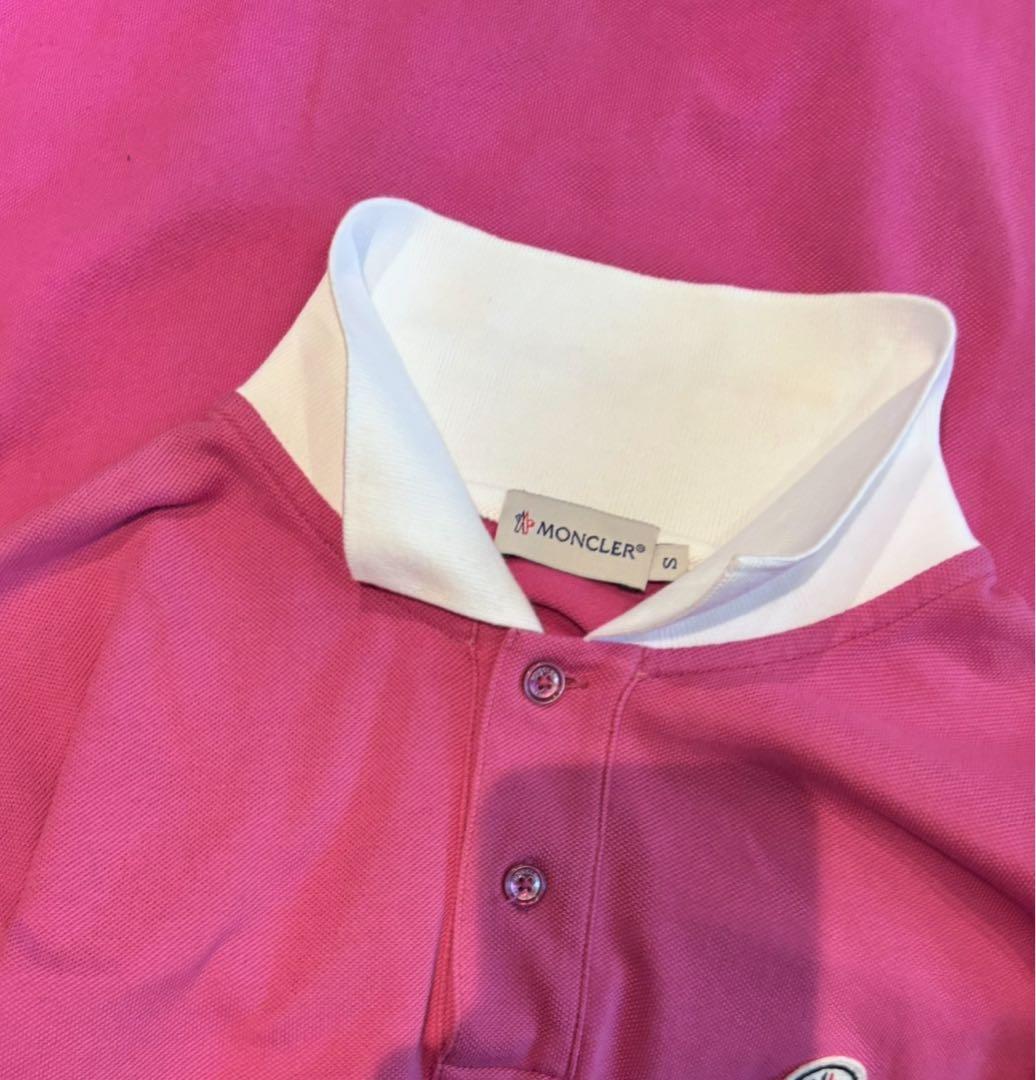 美品　MONCLER モンクレール　ピンク　ポロシャツ　S M