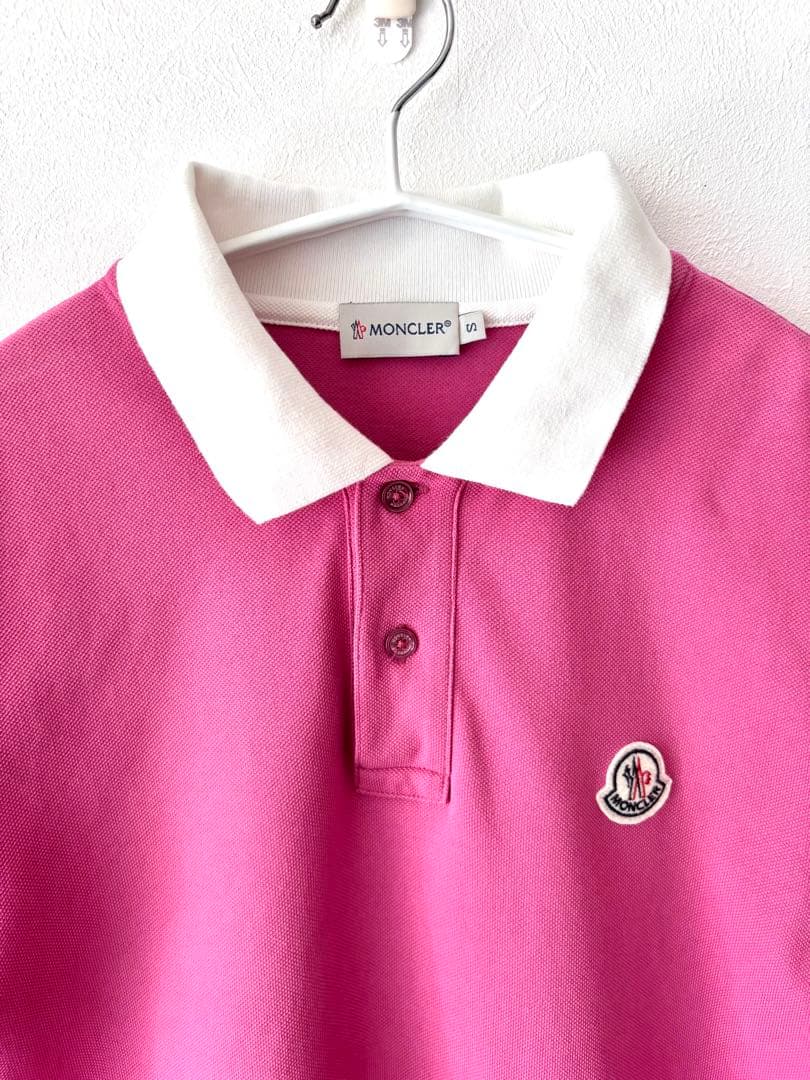 美品　MONCLER モンクレール　ピンク　ポロシャツ　S M