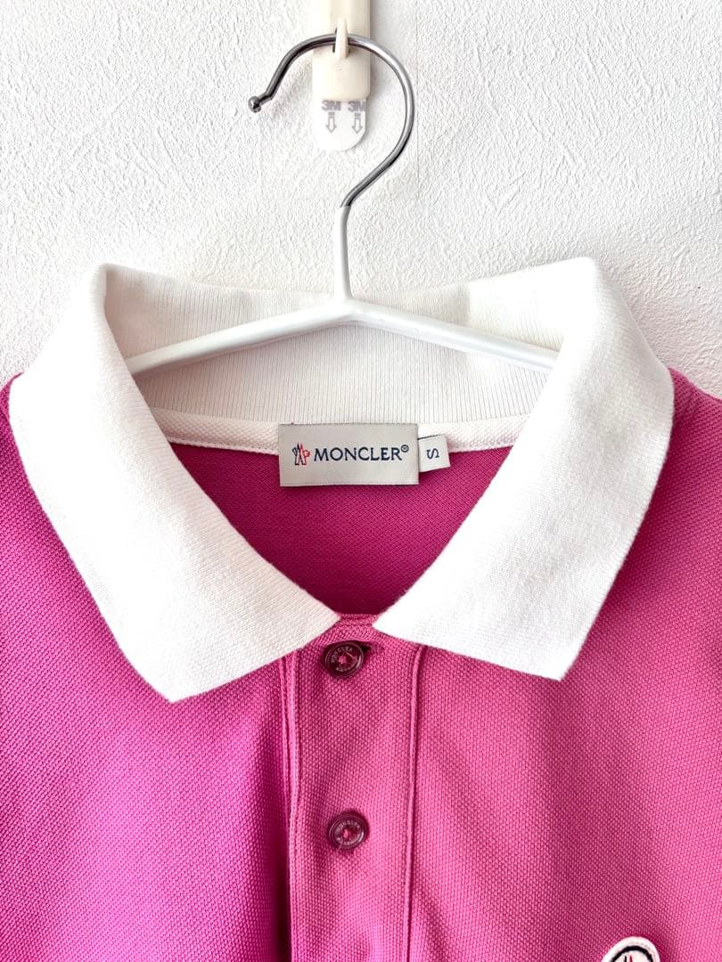 美品　MONCLER モンクレール　ピンク　ポロシャツ　S M