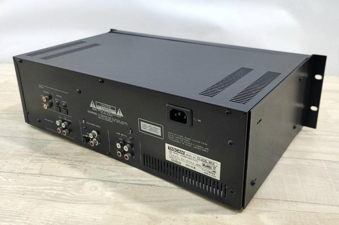 【良品】TASCAM CDレコーダー/カセットデッキ CC-222SLMK2