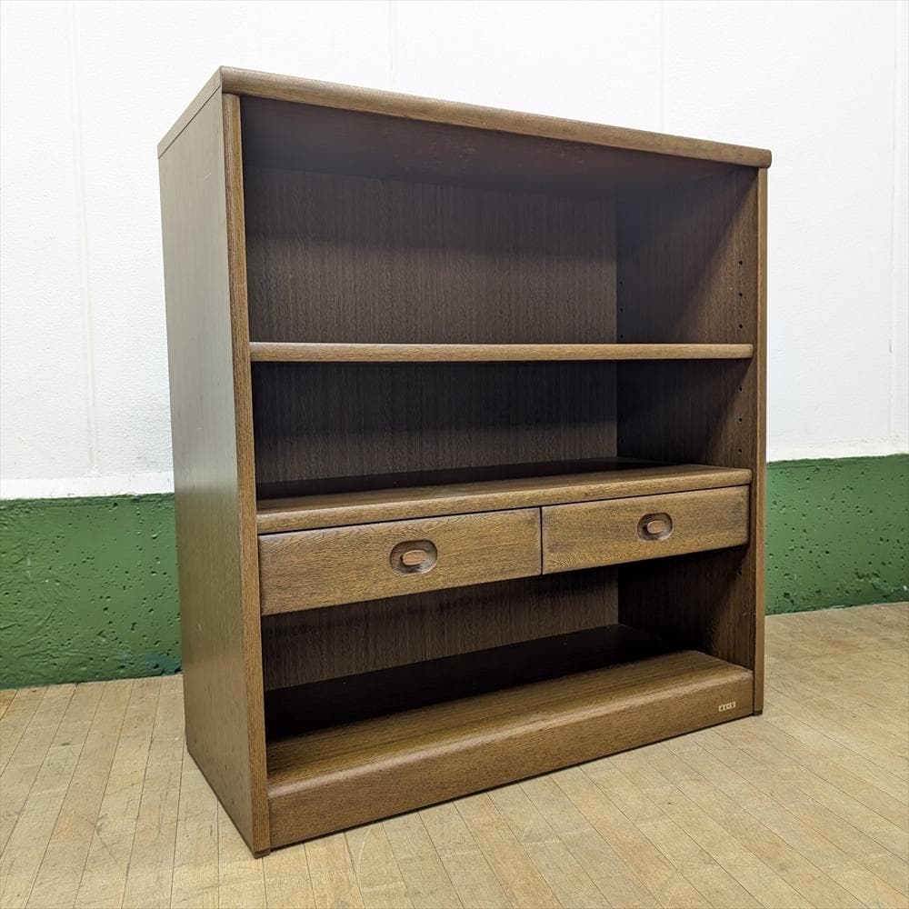 浜本工芸　ナラ材　オープンラック　本棚　本箱　書棚　ブックシェルフ　キャビネット