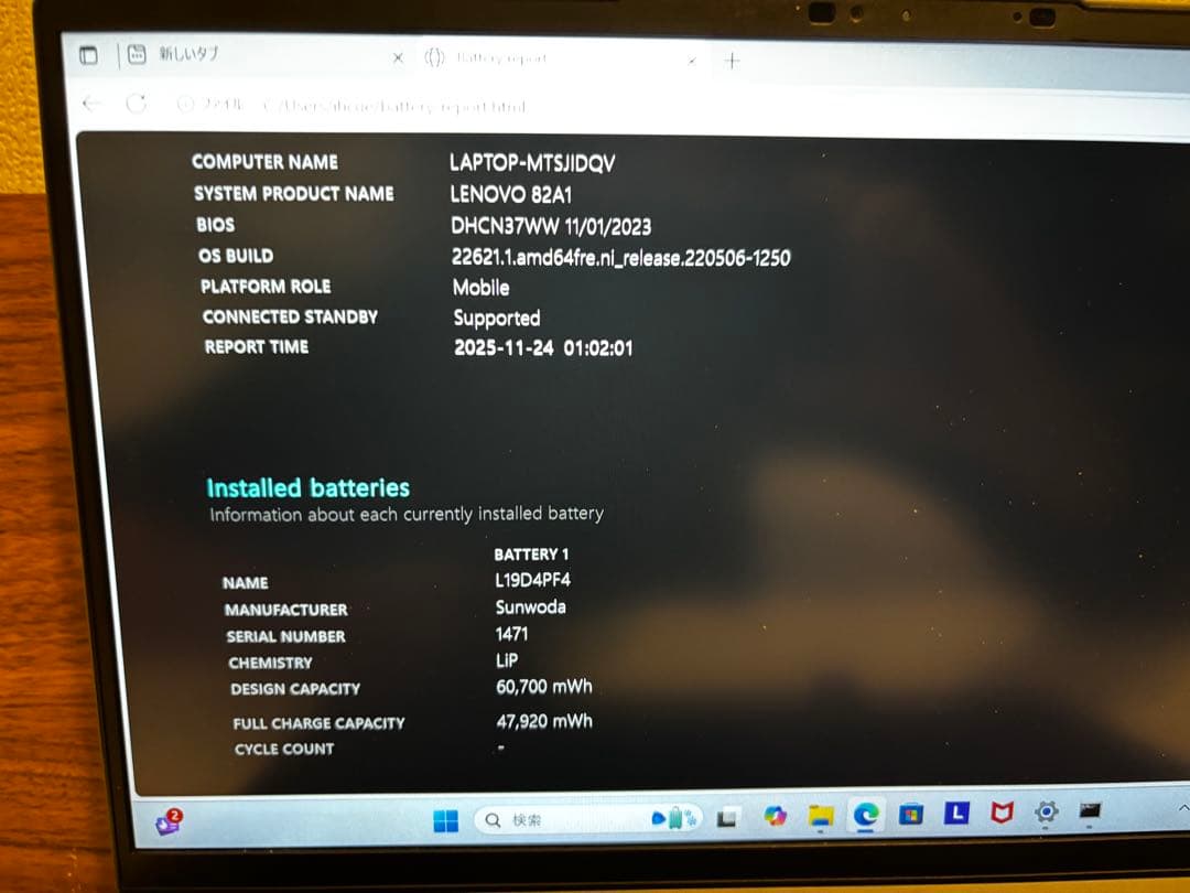 Lenovo Yoga Slim 7 14llL05 ノートPC 初期化済み