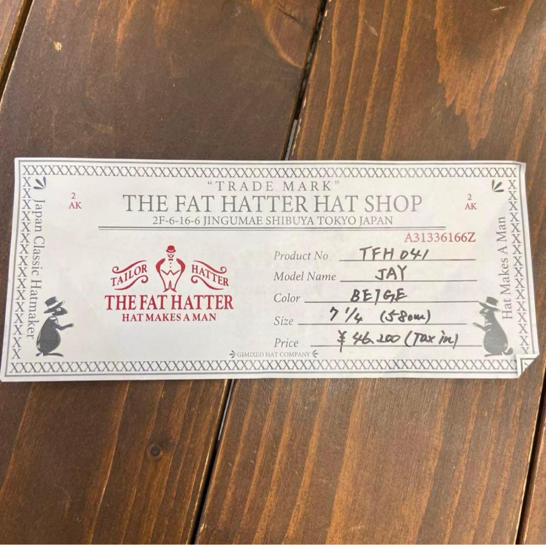 THE FAT HATTER TFH 041 JAYハット ベージュ 7 1/4