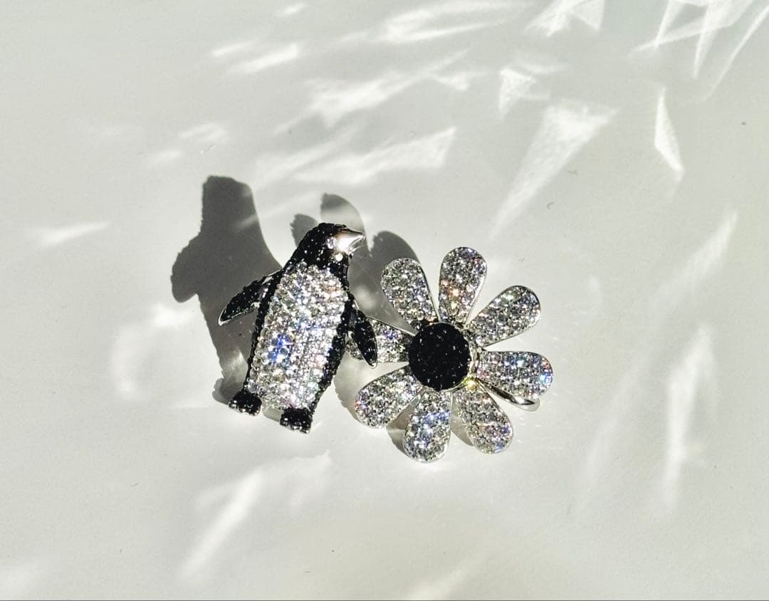 実物写真❤️Mio Harutaka好き❤️ マーガレットピアス　片耳　ホワイト