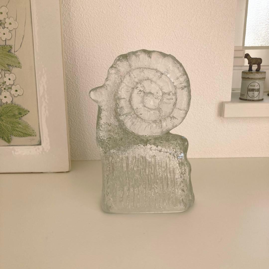 北欧ヴィンテージ　ガラスのユールボック　ヤギ　クリスマスオブジェ