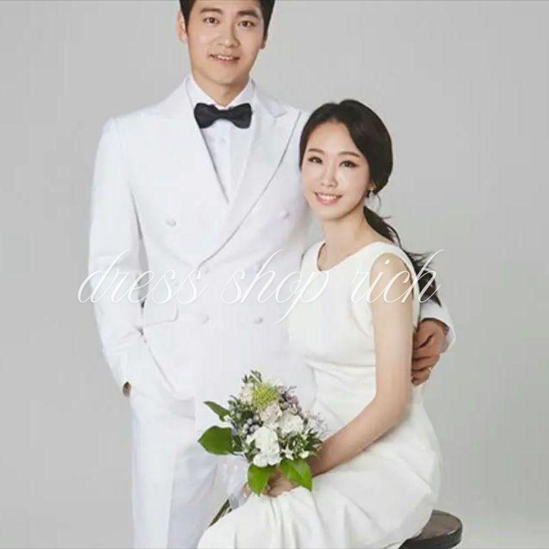 ウェディング　結婚式　前撮り　二次会　ソフトマーメイド　ノースリーブ　背中見せ