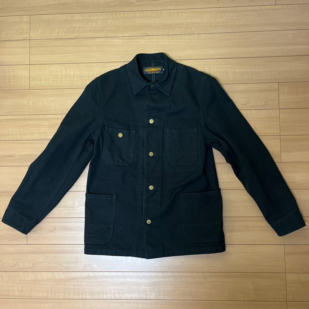 アイアンハート IRON HEART ヘビーダックチョアジャケット　ブラック