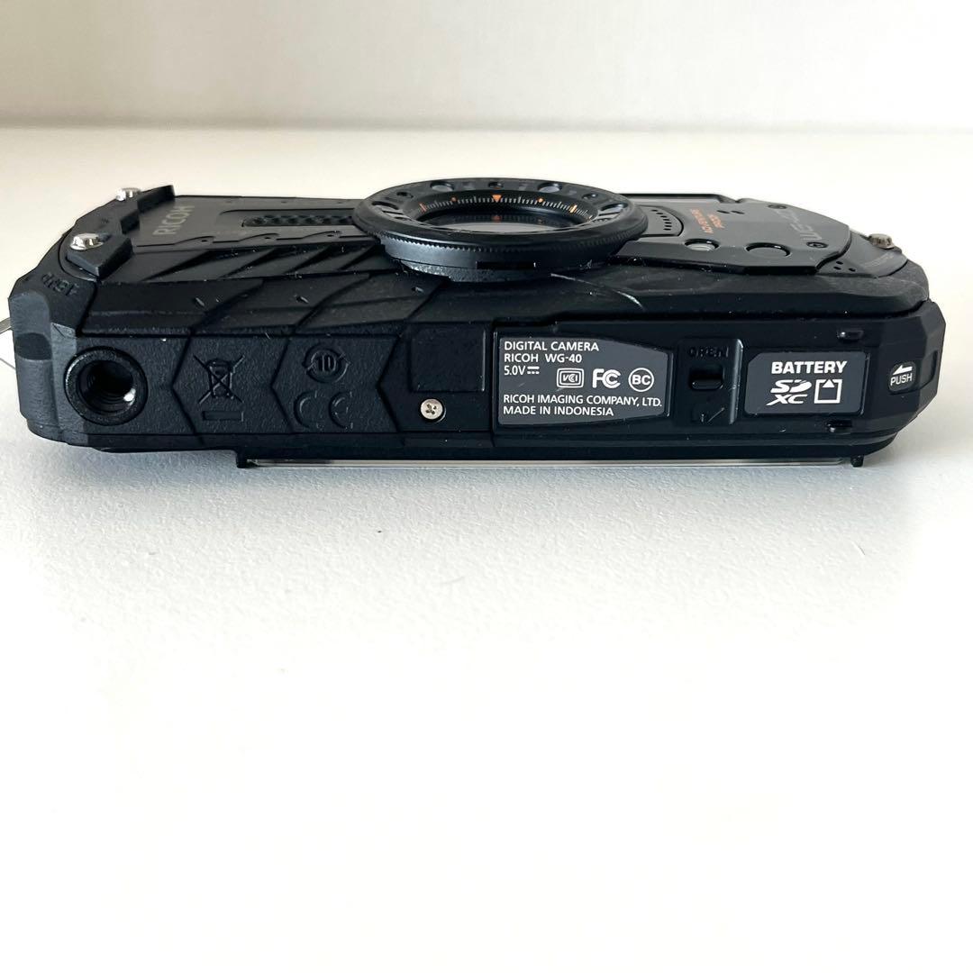 RICOH WG-40 防水デジタルカメラ　ブラック　説明書　箱付き