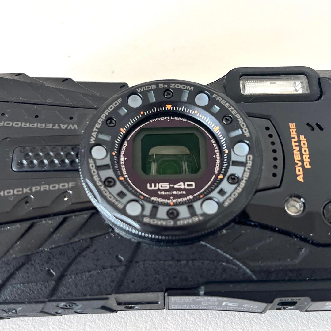 RICOH WG-40 防水デジタルカメラ　ブラック　説明書　箱付き