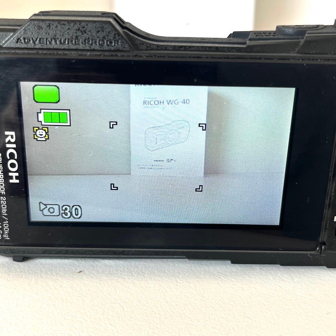 RICOH WG-40 防水デジタルカメラ　ブラック　説明書　箱付き