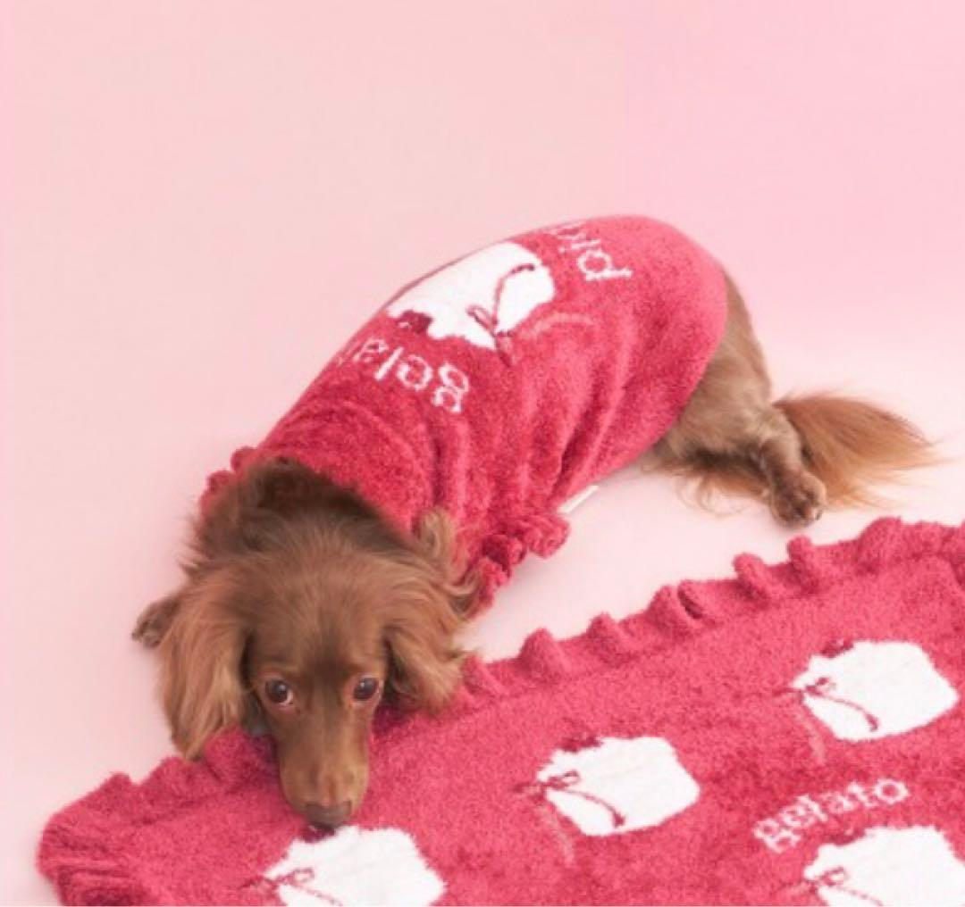 ジェラートピケ　オータムケーキジャガードプルオーバー　ピンク　レッド　Mサイズ