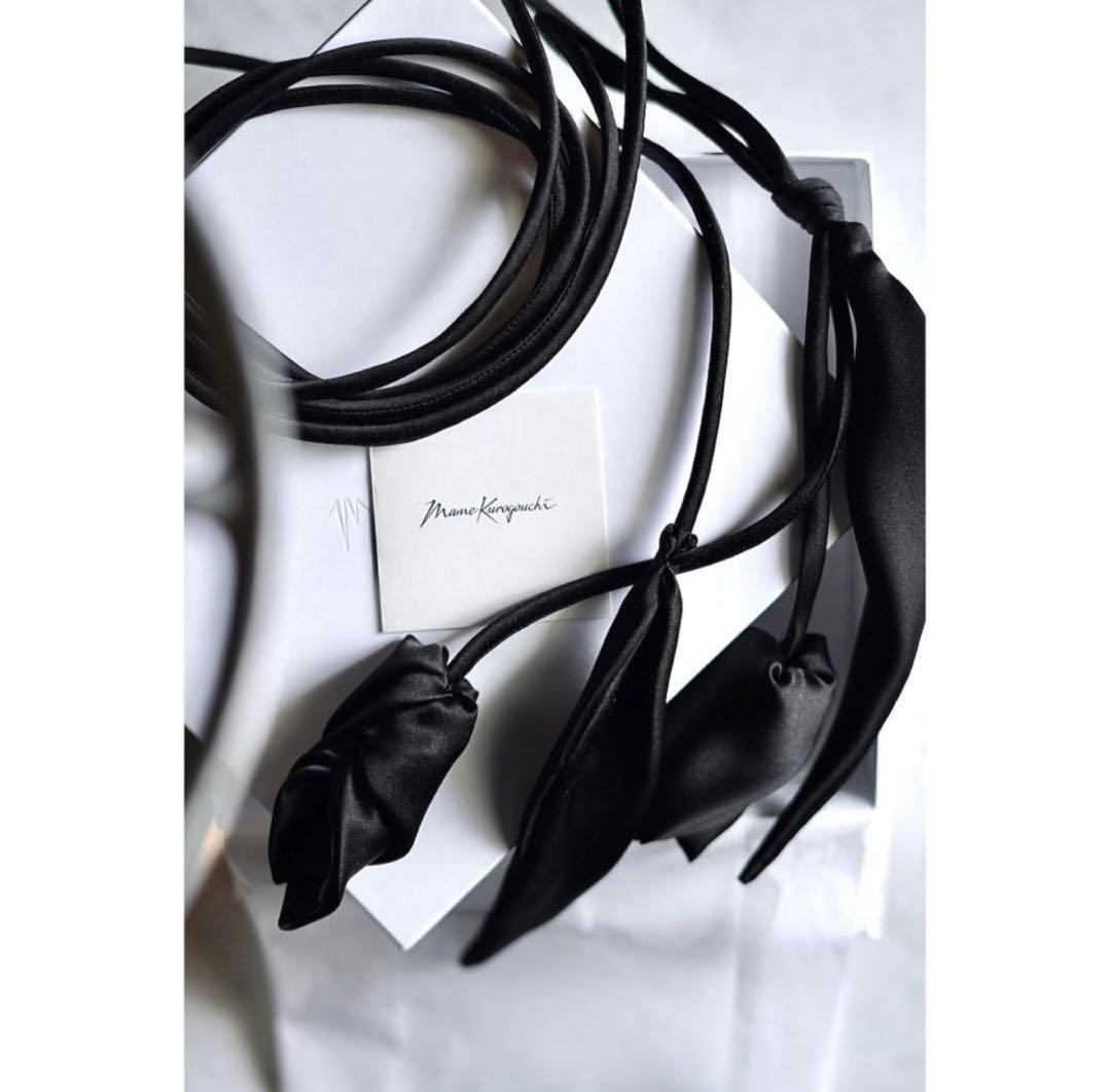 小物 Mame Kurogouchi Floral Motif Silk Belt