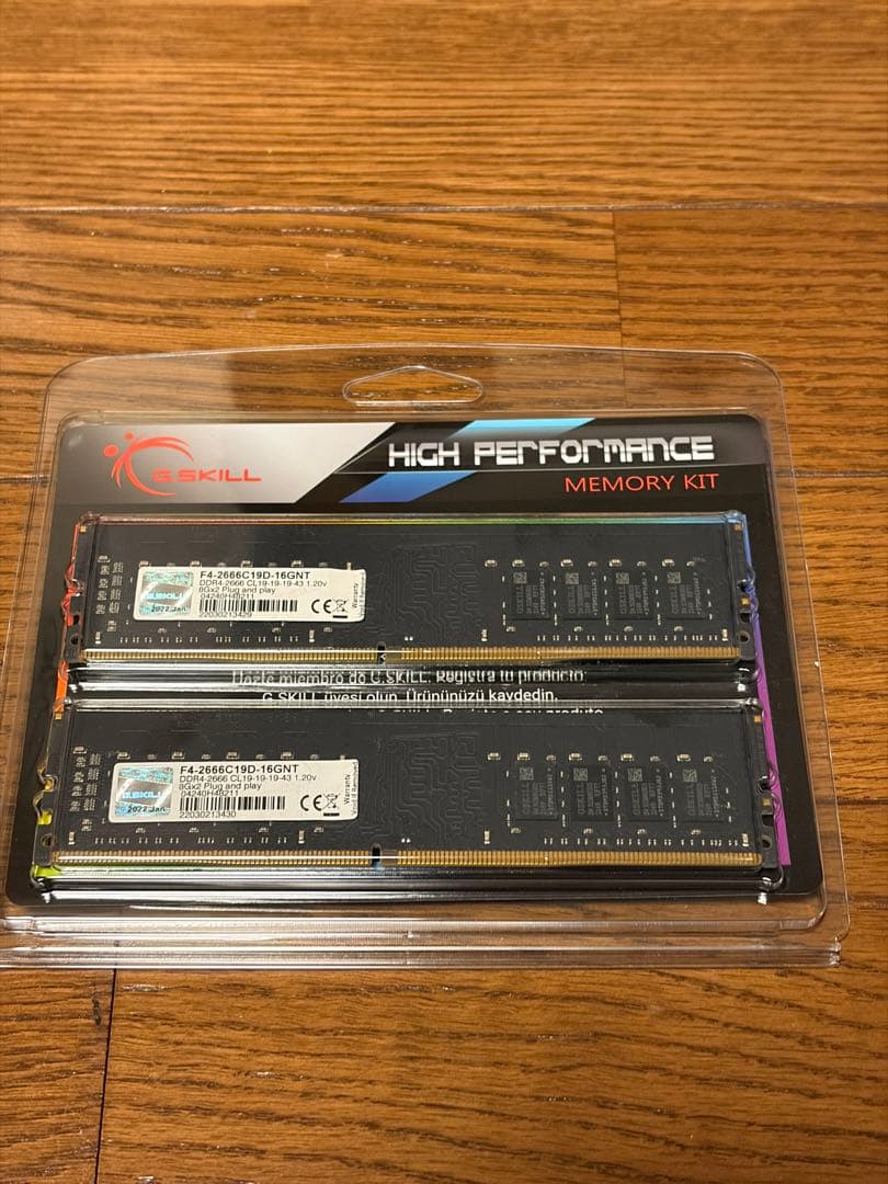 G.SKILL 16GB (2 x 8GB) DDR4 メモリキット