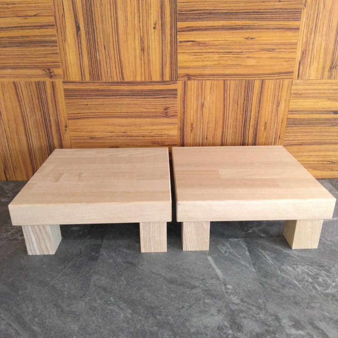 木製スピーカースタンド　無塗装