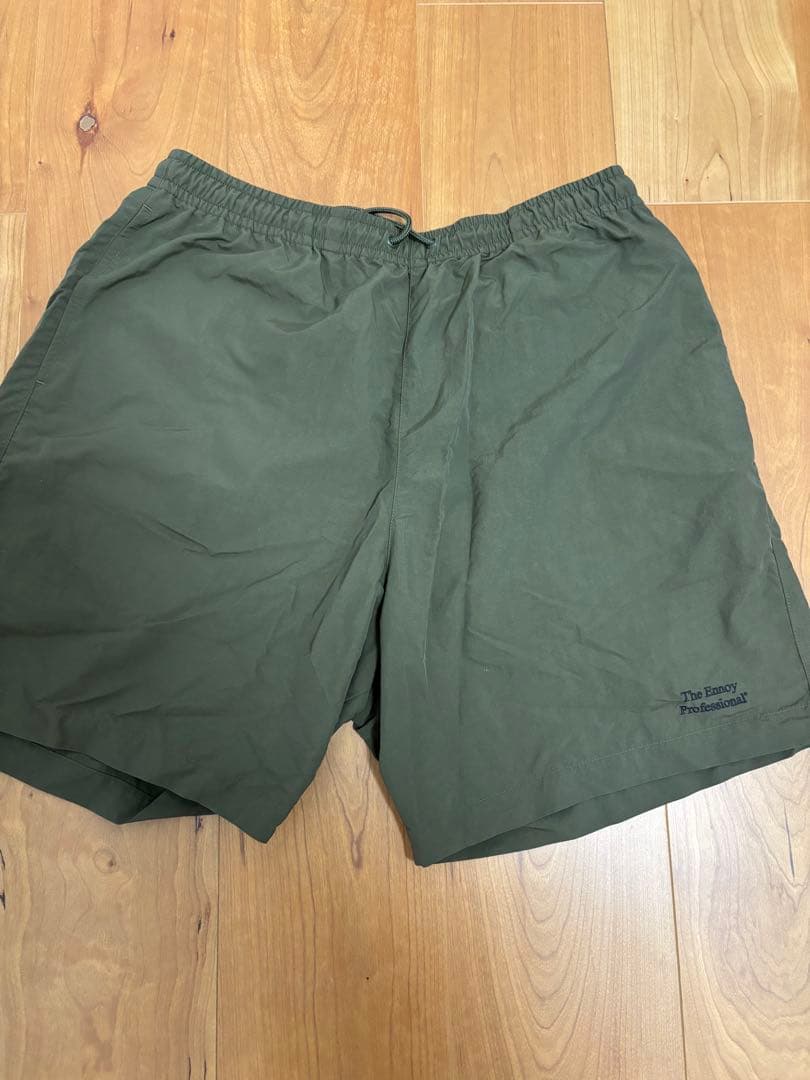 パンツ ENNOY Nylon Shorts Olive M
