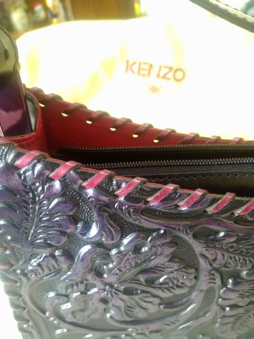 未使用品／高田賢三KENZO／ パーティーバッグ／フランス製／ビンテージ