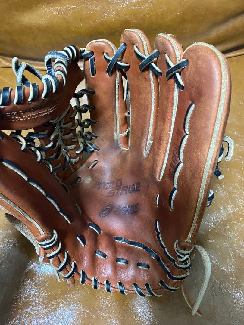 アシックス　asics ゴールドステージ　軟式　外野手　グローブ
