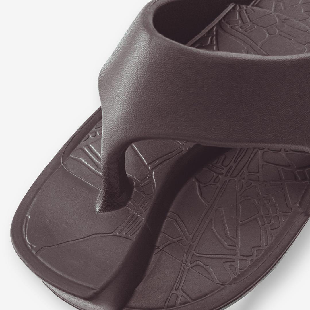 【ラクバキ】イージーサンダル ブラウン　スリッポンサンダル 厚底　Mサイズ