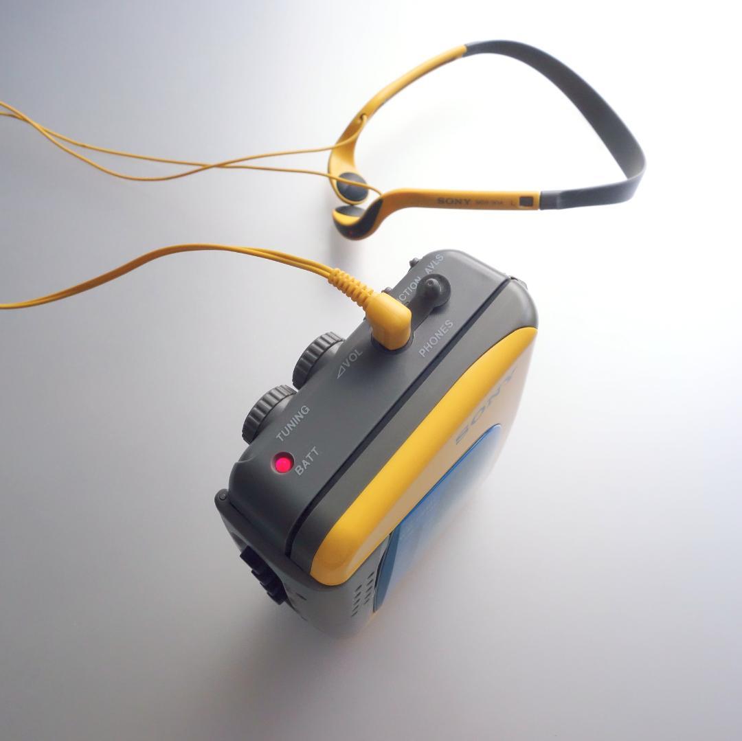 【整備品】WM-FS191 ソニー スポーツ カセットウォークマン ヘッドホン